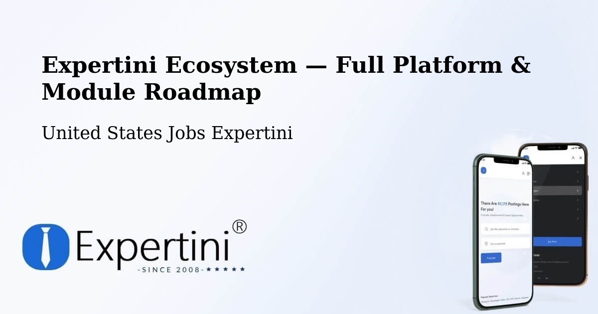 Expertini Ecosystem — Full Platform & Module Roadmap – Somers Point